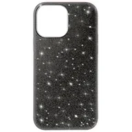 Etui i futerały do telefonów - Etui iPhone 13 Mini zdejmowane brokatowe silikonowe półsztywne czarne - miniaturka - grafika 1