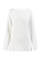 Swetry damskie - Jalene Damski sweter z dzianiny z długim rękawem 81133395, biały, XS/S, biały (wollweiss), XS-S - miniaturka - grafika 1