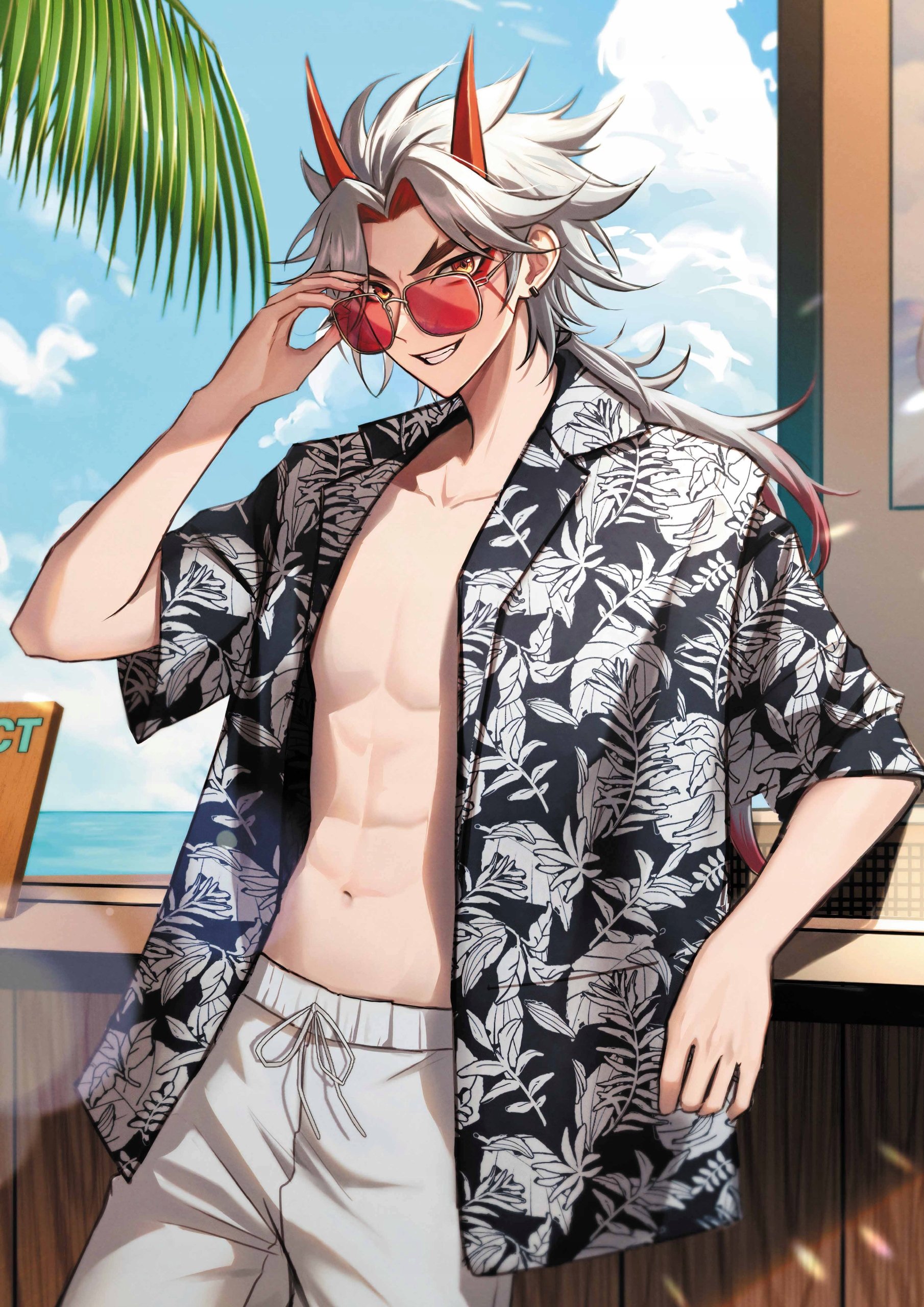 Plakat A3 Genshin Impact Anime Gra Arataki Itto