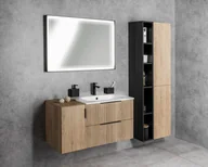 Szafki łazienkowe - Sapho Cirasa Szafka podumywalkowa 99,8x45,9x52 cm dąb Alabama strip CR100-2322 - odbiór osobisty: Kraków, Warszawa - miniaturka - grafika 1