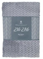 Koce - Miękki, wytłaczany koc szary 150x200 WARKOCZ - miniaturka - grafika 1