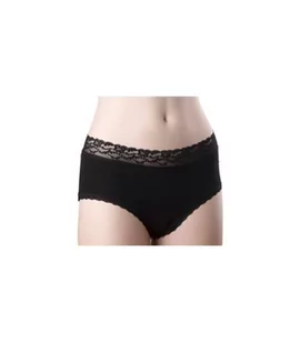 Majtki z bawełny organicznej HIPSTERS M BLACK, ELEGANCE, Gentle Day - Bielizna lecznicza - miniaturka - grafika 1