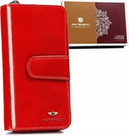 Portfele - Peterson Elegancki, pionowy portfel damski ze skóry naturalnej - Peterson NoSize - miniaturka - grafika 1