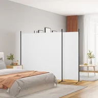 Parawany - Lumarko Parawan 4-panelowy, biały, 698x180 cm, tkanina! - miniaturka - grafika 1