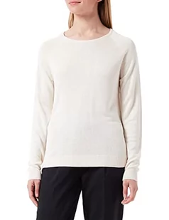 SelectedFemme Sweter damski SLFELIN LS Knit O-Neck B COLL, beżowy, M - Swetry damskie - miniaturka - grafika 1