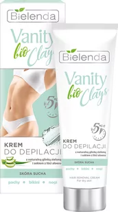 Bielenda Vanity Bio Clay Krem Do Depilacji Z Naturalną Glinką Zieloną I Sokiem Z Liści ALoesu Skóra Sucha 100ml - Depilacja - miniaturka - grafika 1