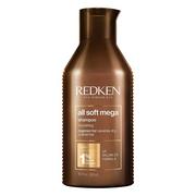 Szampony do włosów - Redken All Soft Mega szampon do bardzo suchych włosów, szampon pielęgnacyjny z olejkiem arganowym, chroni przed łamaniem się włosów, pielęgnacja włosów dla jedwabiście miękkich włosów, 300 ml E3458700 - miniaturka - grafika 1