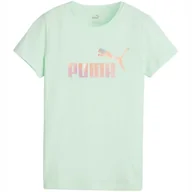Koszulki i topy damskie - Koszulka damska Puma ESS+ Summer Daze Tee miętowa 679921 88 XS - Empik - miniaturka - grafika 1