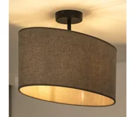 Lampy sufitowe - Duolla - Żyrandol natynkowy OVAL 1xE27/15W/230V brązowy - miniaturka - grafika 1