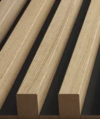 Panele ścienne i boazeria - 275x3x0,6 cm LD - (czarny) - 3 cm listwa dystansowa do lameli ściennych - miniaturka - grafika 1