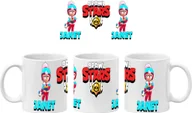 Kubki - Janet Kubek Ceramiczny Prezent Tasse Mug Mug Brawl Stars Battle Arena Janet, Biały 330 ml - miniaturka - grafika 1