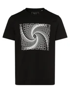 Koszulki męskie - Tom Tailor Denim - T-shirt męski, czarny - miniaturka - grafika 1