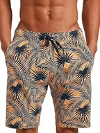 Spodenki męskie - CALIDA Męskie spodnie RMX Sleep Holiday, pomarańczowe, standardowe, Blazing Orange, 50 - miniaturka - grafika 1