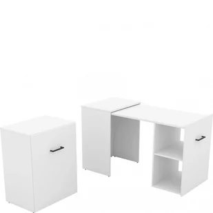 Biurko Wysuwane 2497LV03 TYP-03 Smart Biały Mat Helvetia Wieruszów Biały - Biurka - miniaturka - grafika 1