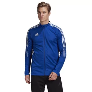 Bluzy sportowe męskie - Adidas, Bluza męska, TIRO 21 Track Jacket GM7320, niebieski, rozmiar S - grafika 1