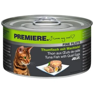 PREMIERE Fine Filets Tuńczyk z jajkiem przepiórczym 12x100 g - Mokra karma dla kotów - miniaturka - grafika 1