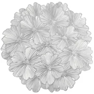 Podkładka na stół EUROFIRANY Laura 38 cm Srebrny - Obrusy i serwetki - miniaturka - grafika 1