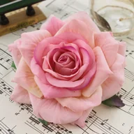 Sztuczne kwiaty - TEMU 10 szt. Aksamitne Sztuczne Główki Róż – Realistyczne Czerwone, Różowe i Fioletowe Róże na Wesele, Dekoracje do Zdjęć, Kapeluszy i Bransoletek – - miniaturka - grafika 1