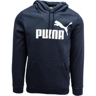 Bluzy sportowe męskie - Bluza treningowa męska Puma Ess Heather Hoodie FL - miniaturka - grafika 1
