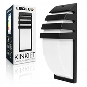 Lampy ogrodowe - Lampa Zewnętrzna Ścienna ELEWACYJNA Kinkiet Ogrodowy E27 Czarny IP44 - miniaturka - grafika 1