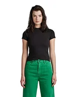 Koszulki i topy damskie - G-STAR RAW Cropped Ultra Slim Top damski, Czarny (Dk Black D22767-d275-6484), XS - miniaturka - grafika 1