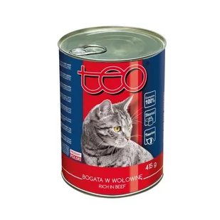 Teo Karma dla kota z wołowiną, 400 g - Mokra karma dla kotów - miniaturka - grafika 1