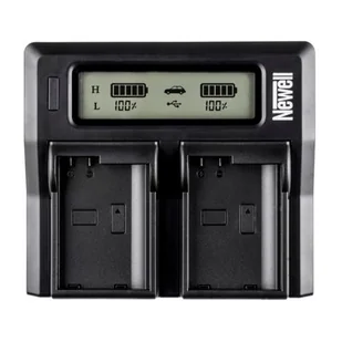 Newell Ładowarka LCD Dual Charger do DMW-BLF19E | - Ładowarki do aparatów dedykowane - miniaturka - grafika 1