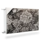 Dekoracje domu - MASKOWNICA Magnetyczna Na Kaloryfer KWIATY Piwonie Peonie Vintage 100cm x 60cm - miniaturka - grafika 1