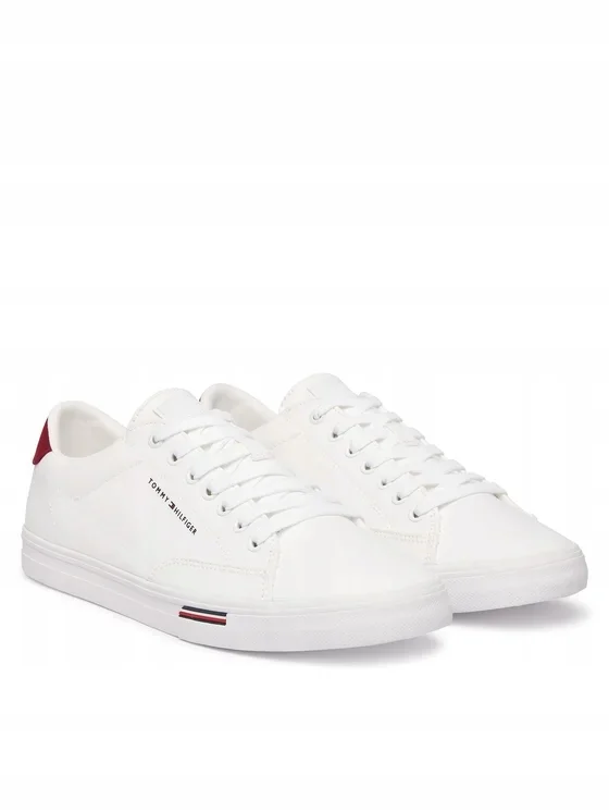 Tommy Hilfiger Trampki Męskie Białe Eleganckie 45