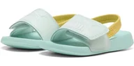 Buty dla chłopców - PUMA Unisex Baby Popcat 20 Backstrap AC INF Slide Sandal, spokojny niebieski biały bezpieczny jezioro-słoneczny żółty, 7 UK dziecko, Spokojny niebieski PUMA biały bezpieczny jezioro słoneczny żółty, - miniaturka - grafika 1