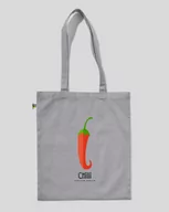 Torby i wózki na zakupy - TORBA BAWEŁNIANA NA ZAKUPY CHILLI Szary - miniaturka - grafika 1