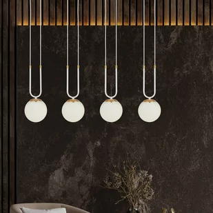 Emibig GLAM 4 WHITE/OPAL 1115/4 lampa wisząca szklane klosze GLAMOUR 1115/4 - Lampy sufitowe - miniaturka - grafika 4