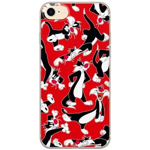 ERT GROUP etui na telefon Iphone 7/8/ SE 2/ SE 3, case oryginalny i oficjalnie licencjonowany przez Looney Tunes, wzór Sylvester 006, optymalnie dopasowane, plecki z TPU częściowo przeźroczyste - Etui i futerały do telefonów - miniaturka - grafika 1