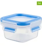 Pudła i pojemniki do przechowywania - Emsa Pojemniki (2 szt.) "Clip & Close" w kolorze niebieskim na lunch - 250 ml - miniaturka - grafika 1
