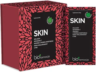 Biofarmacja SKIN Kolagen Witamina C Kwas Hial Cynk 28 saszetek (7280010174530) - Suplementy naturalne - miniaturka - grafika 1