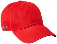 Czapki damskie - Lacoste Unisex_Adult Rk0440 czapka, czerwona, jeden rozmiar - miniaturka - grafika 1