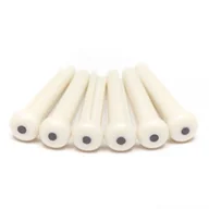 Inne akcesoria gitarowe - graph tech Graph Tech GT PP 1122 00 tusq Bridge Pins Martin (2 MM, 6 sztuka) Biały/Czarny Dot PP-1122-00 - miniaturka - grafika 1