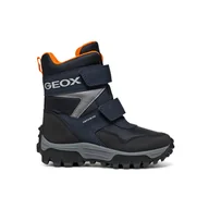 Śniegowce damskie - Dziecięce Śniegowce GEOX J HIMALAYA BOY B ABX J46FRE-0FU50-C4002J – Granatowy - miniaturka - grafika 1
