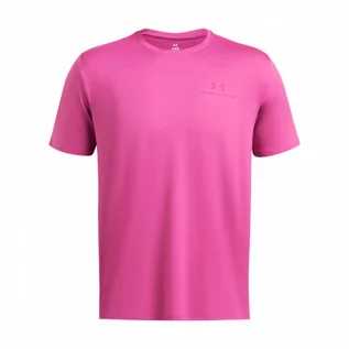 Koszulki sportowe męskie - Męska koszulka treningowa Under Armour UA Rush Energy SS - różowa - UNDER ARMOUR - grafika 1