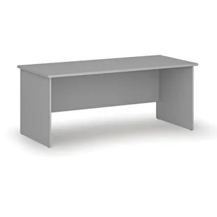 Biurko proste PRIMO GRAY, 1800 x 800 mm, szare - Biurka - miniaturka - grafika 1