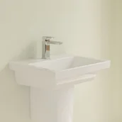 Umywalki - Villeroy & Boch Subway 3.0 Umywalka meblowa 55x44 cm z otworem na baterię bez przelewu z powłoką CeramicPlus weiss alpin 4A7056R1 - miniaturka - grafika 1