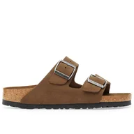 Klapki i japonki męskie - Klapki męskie Birkenstock Arizona 1030863 - brązowe - miniaturka - grafika 1