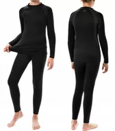 Pozostała odzież narciarska - Komplet Bielizny Termoaktywnej Meteor Junior Black 2024 158/164 - miniaturka - grafika 1