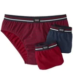 Moda i Uroda OUTLET - Zestaw 3 par wygodnych slipów Mężczyzna Atlas For Men - Kolor : Granatowy - Rozmiar : 4XL - miniaturka - grafika 1