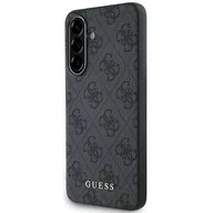 Etui i futerały do telefonów - Guess Etui Hardcase 4G Metal Gold Logo do Galaxy A56 5G, czarne - miniaturka - grafika 1