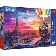 Puzzle - Puzzle, Trefl Premium Plus, Mickey i Minnie w Paryżu, 1000 el. - miniaturka - grafika 1