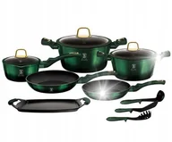 Zestawy garnków i patelni - GARNKI TYTANOWE BERLINGER HAUS 12 elem. BH-6066 EMERALD - miniaturka - grafika 1