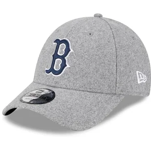 New Era 9FORTY Boston Red Sox czapka baseballowa - MLB Melton Wool Essential - szaro-granatowa - Czapki damskie - miniaturka - grafika 1