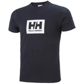 Koszulki męskie - Męska Koszulka Helly Hansen Box T-Shirt Navy S - miniaturka - grafika 1