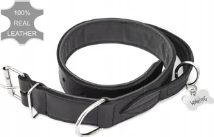 Hobbydog R1 OBR. SKŕRZANA Z R¤CZK¤ 40x650 CZARNA - Obroże dla psów - miniaturka - grafika 1